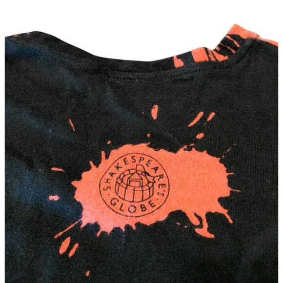Shakespeare's Globe Theatre Macbeth Out Damned Spot T-Shirt Black Size Medium S - Picture 4 of 6